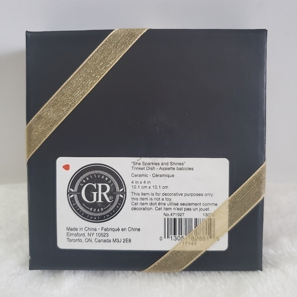 Grasslands Road She Sparkles She Shines Grandmother Ceramic Trinket Dish NIB - Picture 8 of 8